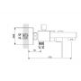 Newarc Cubic 871511N Смеситель для ванны