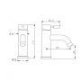 Смеситель для раковины Lidz Aria 0011F (k35) LDARI0011FBLA46092 Black