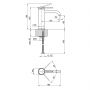 Смеситель для раковины Qtap Robin QTROB1060102B Black Matt
