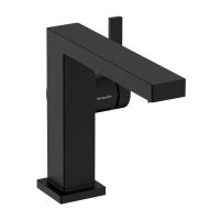 Змішувач для умивальника Hansgrohe Tecturis E 110 Fine CoolStart із донним клапаном pop-up, Matt Black (73023670)