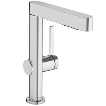 Змішувач для умивальника Hansgrohe Finoris 230 з витяжним душем 2jet і донним клапаном Push-Open, хром (76063000)