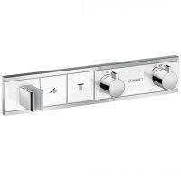 Термостат прихованого монтажу Hansgrohe RainSelect на 2 споживача, White/Chrome (15355400)