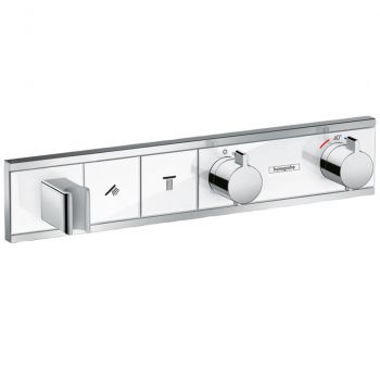 Термостат прихованого монтажу Hansgrohe RainSelect на 2 споживача, White/Chrome (15355400)