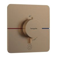 Термостат прихованого монтажу на 1 споживач та додатковий вихід Hansgrohe ShowerSelect Comfort Q, Brushed Bronze (15589140)