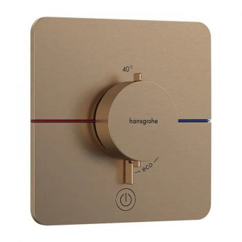 Термостат скрытого монтажа на 1 потребитель и дополнительный выход Hansgrohe ShowerSelect Comfort Q, Brushed Bronze (15589140)