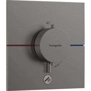 Термостат прихованого монтажу Hansgrohe ShowerSelect Comfort E HighFlow на 1 функцію, Brush Black Chrome (15575340)
