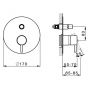 Devit Art 1502X140B Змішувач для ванни