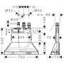 Hansgrohe 13437180 Прихована частина змішувача 3-отв. д/ванни