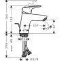 Hansgrohe Logis 71070000 Смеситель для раковины