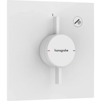 Змішувач для душу Hansgrohe прихованого монтажу DuoTurn E на 1 функцію, Matt White (75617700)