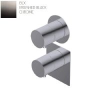 Термостат Ritmonio Diametro35 S, встроенный, внешняя часть, Brushed Black Chrome (PR47HG202BLX)