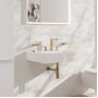 Змішувач для умивальника Hansgrohe Tecturis E на 3 отвори, Brushed Bronze (73030140)