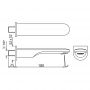 Jaquar Opal Prime SPJ-CHR-15429PM Вилив для ванни