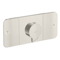 Термостат для 2-х споживачів AXOR One зовнішня частина, Stainless Steel Optic (45712800)