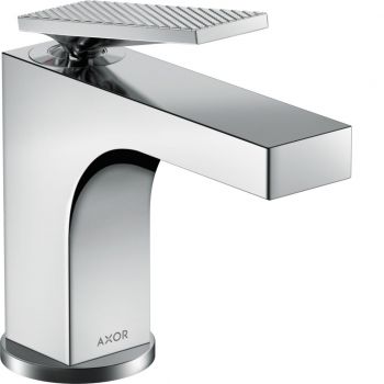 Смеситель для умывальника AXOR Citterio 90 Lever rhombic cut pop-up, Chrome (39001000)