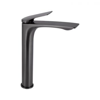 Смеситель для раковины Qtap Vlasta New высокий QTVLA269GMB45653 Gunmetal Black PVD