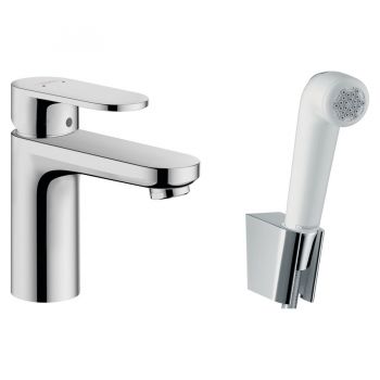 Змішувач для умивальника Hansgrohe Vernis Blend 100V з гігієнічної лійкою, хром (71215000)