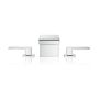 Смеситель для умывальника AXOR MyEdition 70 Chrome на 3 отверстия с накладкой, хром/черное стекло (47050600)