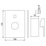 Jaquar Kubix-F KUB-CHR-35065FK Змішувач для ванни