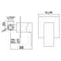 Jaquar Kubix-F KUB-CHR-35227F Смеситель для душа