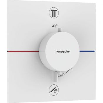 Термостат прихованого монтажу Hansgrohe ShowerSelect Comfort E на 2 функції, Matt White (15572700)