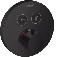 Термостат прихованого монтажу Hansgrohe ShowerSelect S на 2 споживача, Matt Black (15743670)