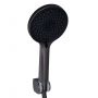 Смеситель для ванны Qtap Vlasta New с длинным поворотным изливом (c душевым гарнитуром) QTVLA260GMB45645 Gunmetal Black PVD