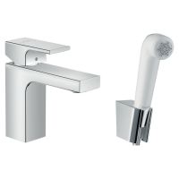 Змішувач для умивальника Hansgrohe Vernis Shape 100 з гігієнічної лійкою, хром (71216000)