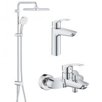 Набір змішувачів для ванної Grohe Eurosmart New 3 в 1, хром (UA123246R1)