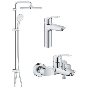 Набір змішувачів для ванної Grohe Eurosmart New 3 в 1, хром (UA123246R1)