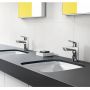 Смеситель для умывальника Hansgrohe Logis 100 LowFlow со сливным гарнитуром, хром (71104000)