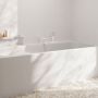 Змішувач на край ванни Hansgrohe Tecturis E врізний на 3 отвори з sBox, Matt White (73443700)