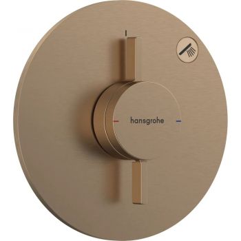 Смеситель скрытого монтажа Hansgrohe DuoTurn S на 1 функцию, Brushed Bronze (75618140)