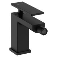Змішувач для біде Hansgrohe Tecturis E зі зливним гарнітуром, Matt Black (73200670)