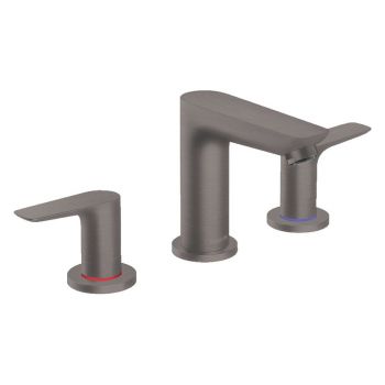 Смеситель для умывальника Hansgrohe Talis E на 3 отверстия, черный хром (71733340)