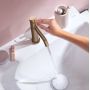 Смеситель Hansgrohe Tecturis S 110 CoolStart для умывальника без донного клапана, Brushed Bronze (73312140)