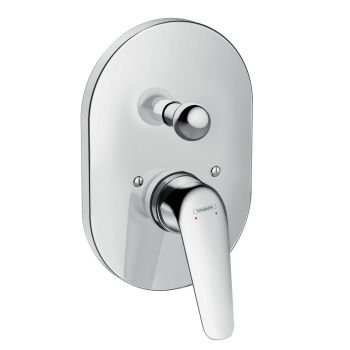 Змішувач для ванни Hansgrohe Novus 200 прихованого монтажу в комплекті з Ibox, хром (71047180)