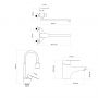 Набор смесителей Lidz Tani (001F1+0052+008F4)
