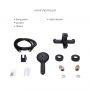 Комплект смесителей для ванной комнаты Lidz Latwa 001Black+Lidz Latwa 006Black+Lidz Latwa 005Black+Lidz Latwa 010Black