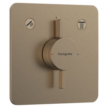 Змішувач прихованого монтажу Hansgrohe DuoTurn 2 споживача, бронза (75414140)