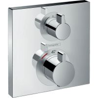 Термостат прихованого монтажу Hansgrohe Ecostat Square з запірним вентилем 1Jet, хром (15712000)