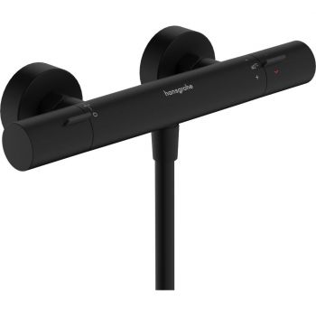 Змішувач із термостатом для душу Hansgrohe Ecostat Fine, Matt Black (13324670)