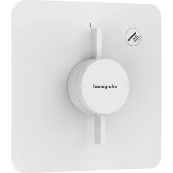 Змішувач для душу Hansgrohe прихованого монтажу DuoTurn Q на 1 функцію, Matt White (75614700)