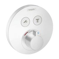 Термостат прихованого монтажу Hansgrohe ShowerSelect S на 2 клавіші, Matt White (15743700)