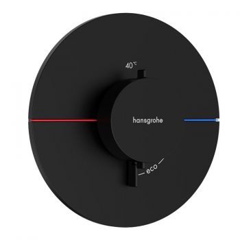 Термостат для душу Hansgrohe ShowerSelect Comfort S HighFlow, прихованого монтажу, Matt Black (15559670)