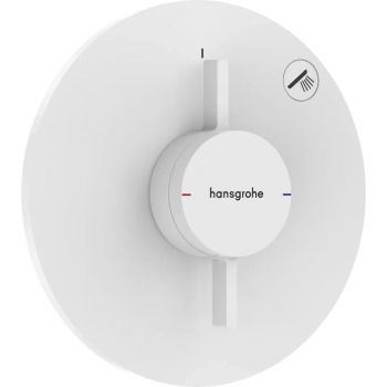 Змішувач для душу Hansgrohe прихованого монтажу DuoTurn S на 1 функцію, Matt White (75618700)