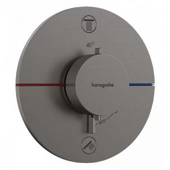 Термостат прихованого монтажу Hansgrohe ShowerSelect Comfort S на 1 функцію, Brushed Black Chrome (15553340)