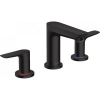 Змішувач для умивальника Hansgrohe Talis E на 3 отвори, чорний матовий (71733670)