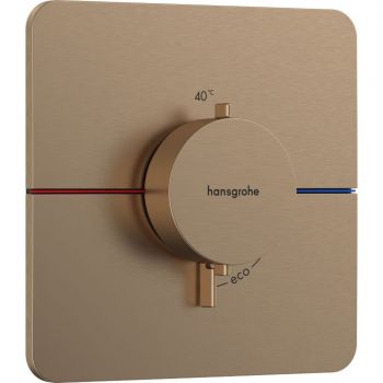 Термостат скрытого монтажа на 1 потребитель Hansgrohe ShowerSelect Comfort Q для душа, Brushed Bronze (15588140)