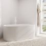 Змішувач для ванни підлоговий Hansgrohe Tecturis E, Matt White (73445700)